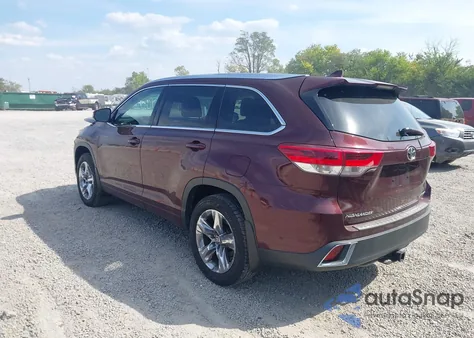 2019 Toyota Highlander Limited Platinum from USA, damaged, VIN 5TDDZRFH5KS745450